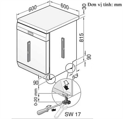 Máy rửa bát độc lập Bosch SMS2IVI61E Serie 2