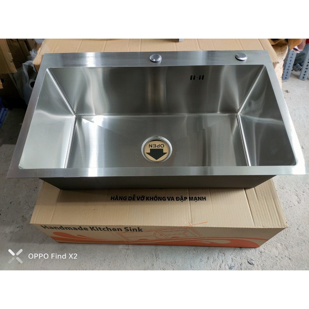 Chậu đơn Munich inox 304 7545